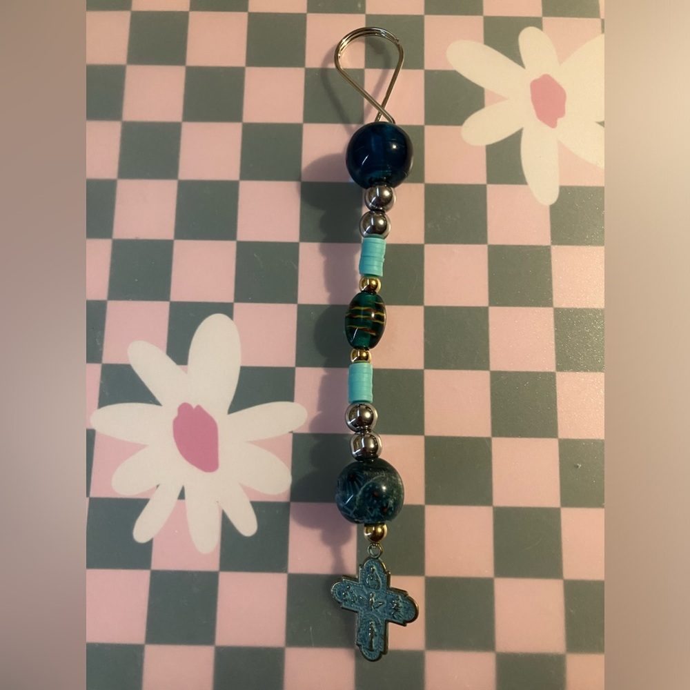 Handmade Cross Keychain
